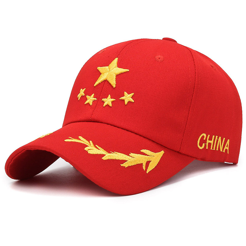 Spring and Autumn Hat Men's Five-Star Wheat Embroidery Letter Sun Protection Hat Sports Casual Peaked Cap Women's Baseball Cap Wholesale