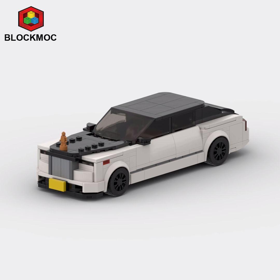 moc积木玩具适用乐高拼装劳斯莱斯汽车幻影跑车模型speed 8格车