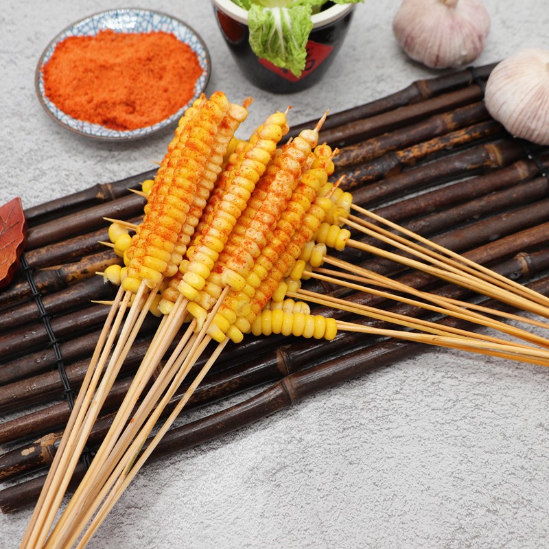 冷冻糯玉米粒小串手把苞米粒串铁板串油炸网红烧烤商用半成品食材