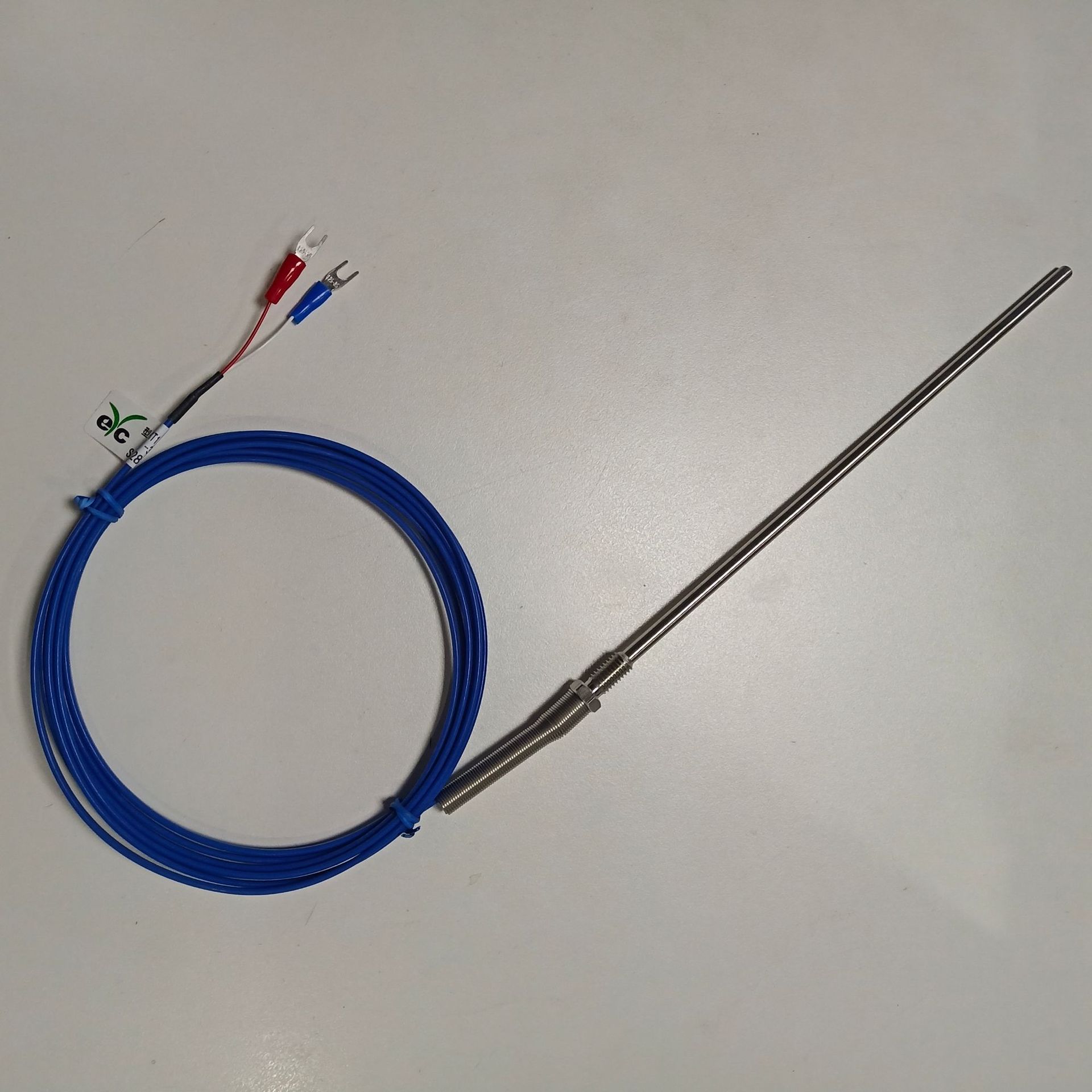 台湾eyc出线式k型热电偶 管径5mm 管长200mm 螺纹m8p1.