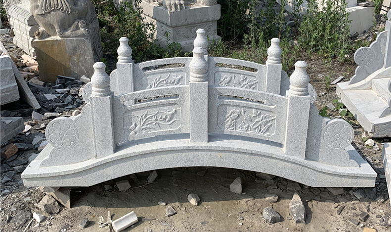 石雕桥青石桥石材雕刻大理石花岗岩庭院园林流水小桥中式石拱桥