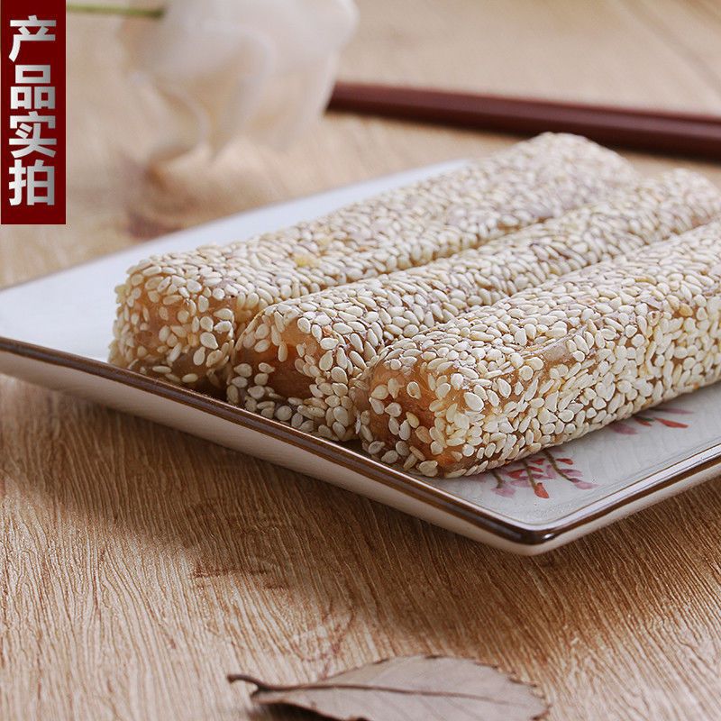 广东潮汕特产椰丝糖卷芝麻糖卷网红零食椰丝鸭脖糖零食小吃美食