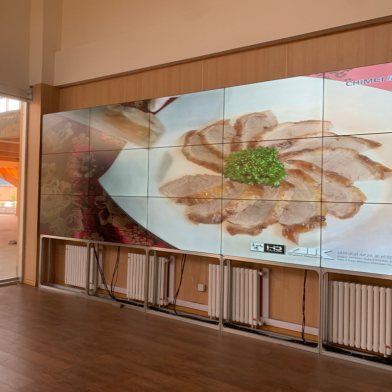 55寸高清显示屏3.5mm面板无缝监控电视墙led会议液晶拼接屏批发