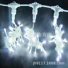 专供跨境外贸PVC线可拆式LED窗帘灯宽2M高2M400LED220V圣诞灯组合