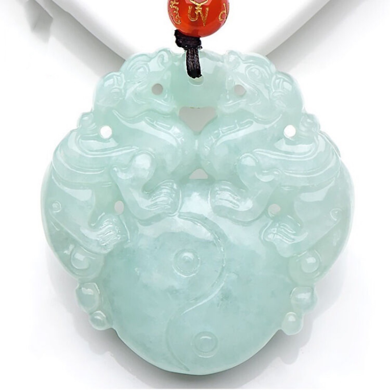 翡翠a货八卦貔貅双面貔貅吊坠玉坠直播供货-阿里巴巴
