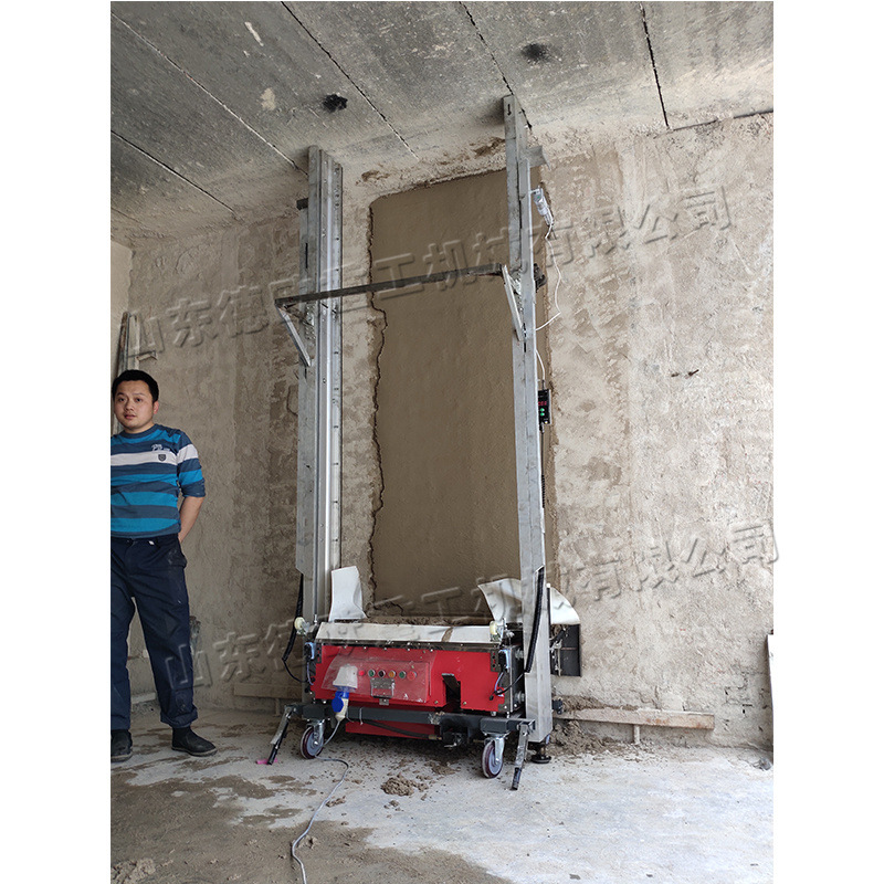 智能全自动粉墙机 1000型墙面粉刷石膏机 民房室内立墙抹墙机