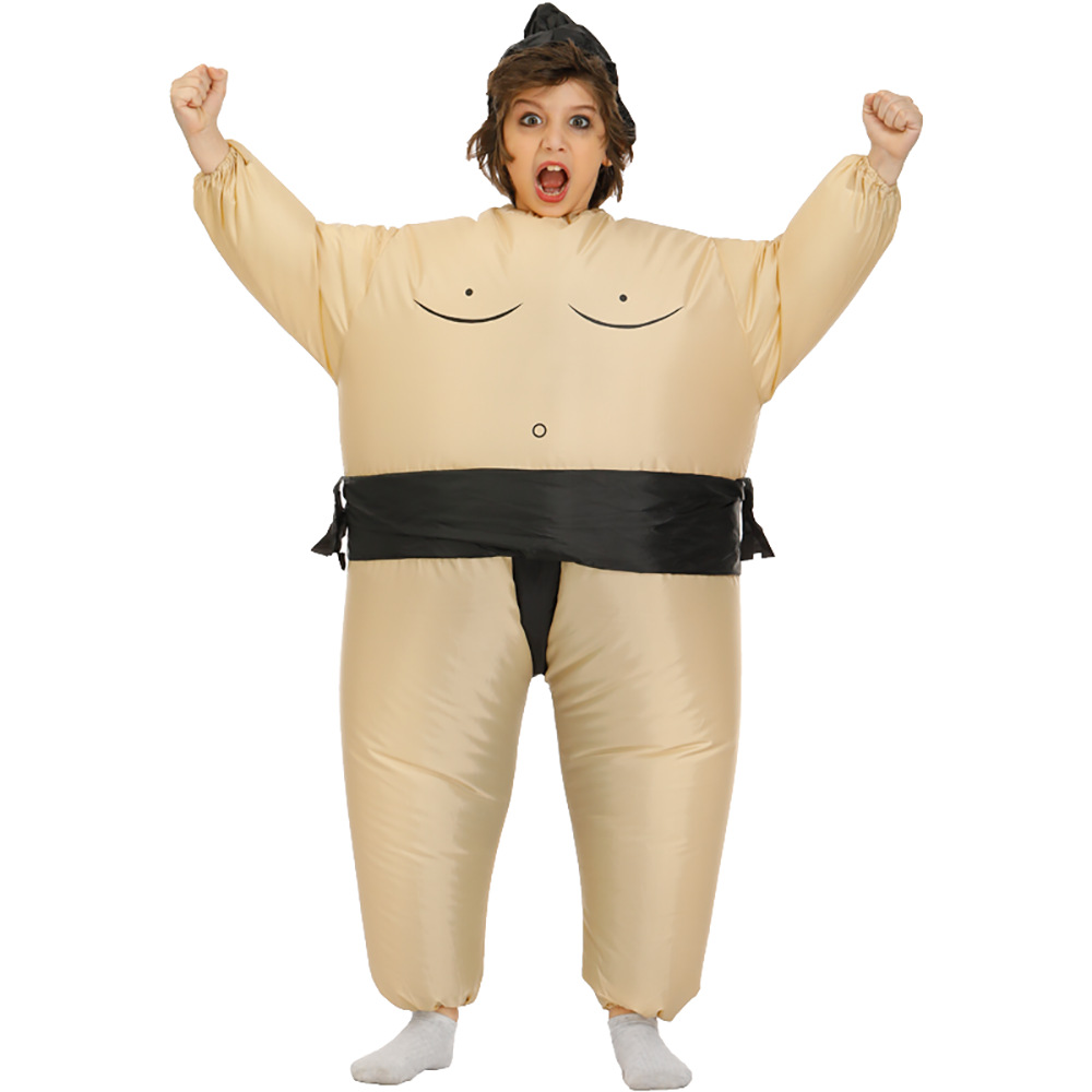 跨境胖子服相扑充气衣服校运会演出服万圣节服装年会搞怪摔跤手服