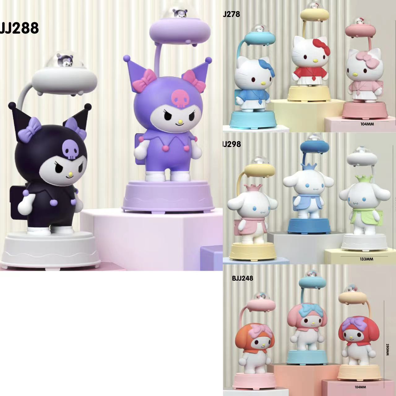 Foreign Trade Sanrio Space Capsule Clow M Table Lamp Led Cartoon Desktop Charging Doll Ornaments Children Small Night Lamp