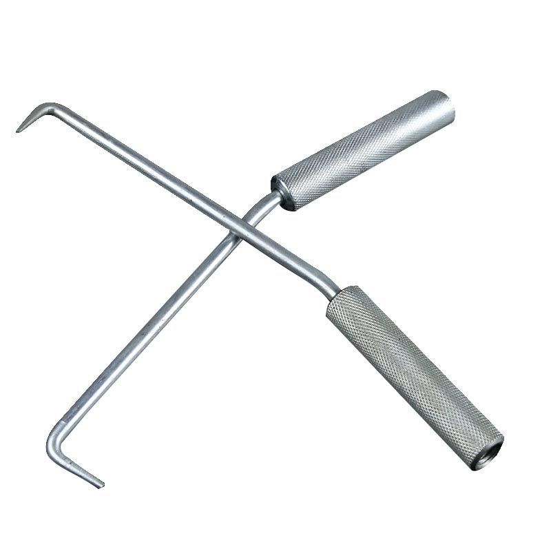 批发钢筋扎丝钩钢筋勾子不锈钢扎钩钢筋绑钩加长花纹钢筋钩扎丝钩