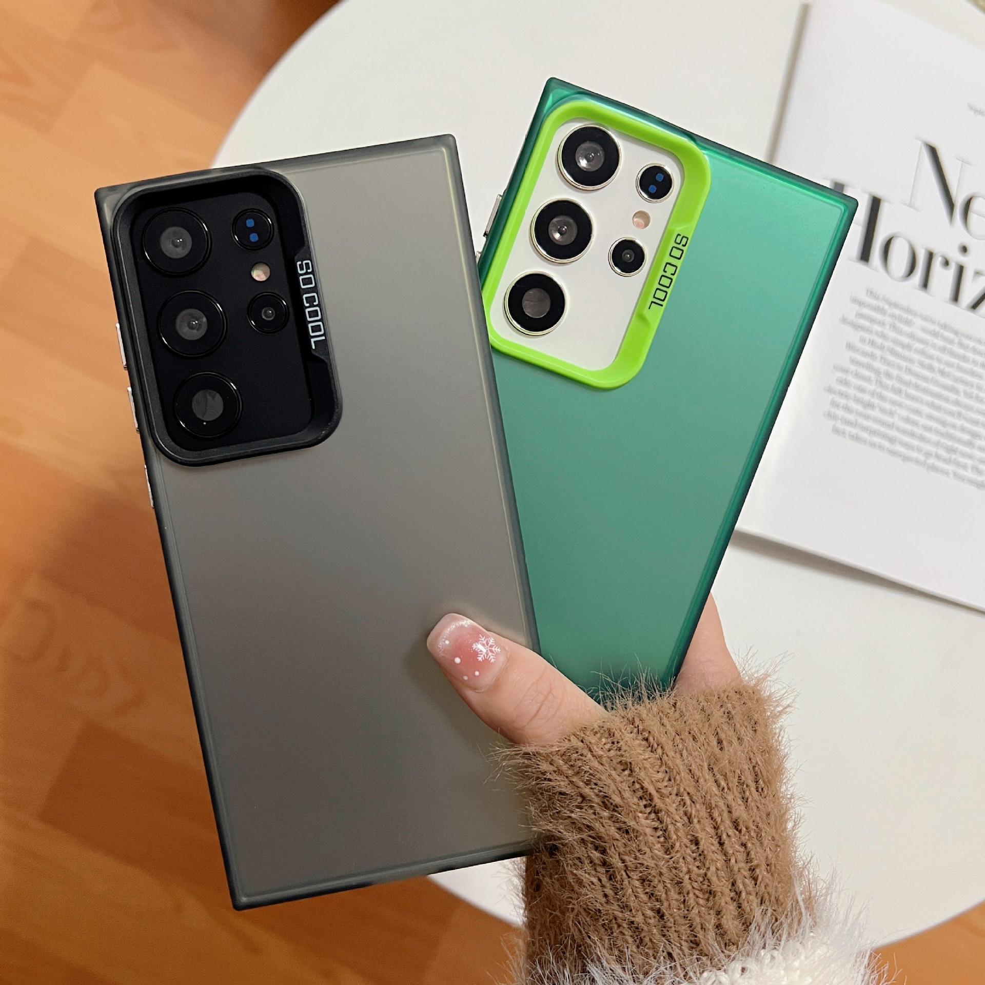 适用三星s24ultra手机壳note20炫彩s23plus磨砂防摔全包s22保护套