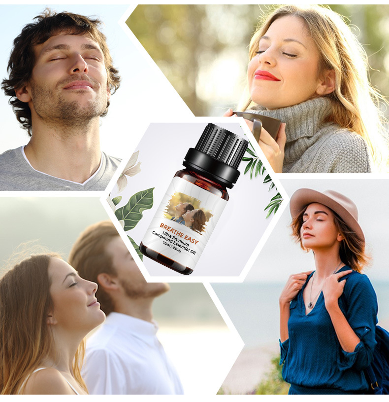 breathe easy 复方精油 闻吸 精油 跨境 香薰 呼吸 现货