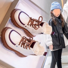 女童加绒马丁靴2022年秋冬季新款儿童短靴保暖靴子小女孩二皮靴