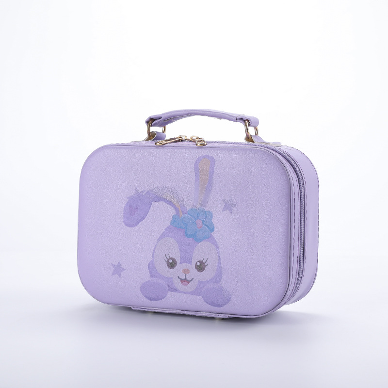 New Korean Style Cartoon Cosmetic Bag Portable Waterproof Portable Cosmetic Case Women's Storage Box Multi-Color Cosmetics Customization