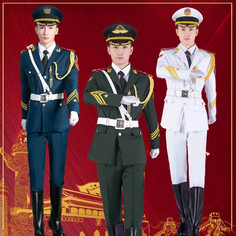 校园仪仗队礼服中学生国旗班活动演出服三军海陆空军装升旗手服饰