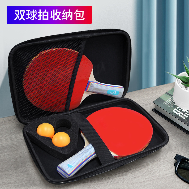 Athletes Table Tennis Rackets Storage Bag Square Hard Racket Protective Cover Convenient Table Tennis Rackets Buggy Bag