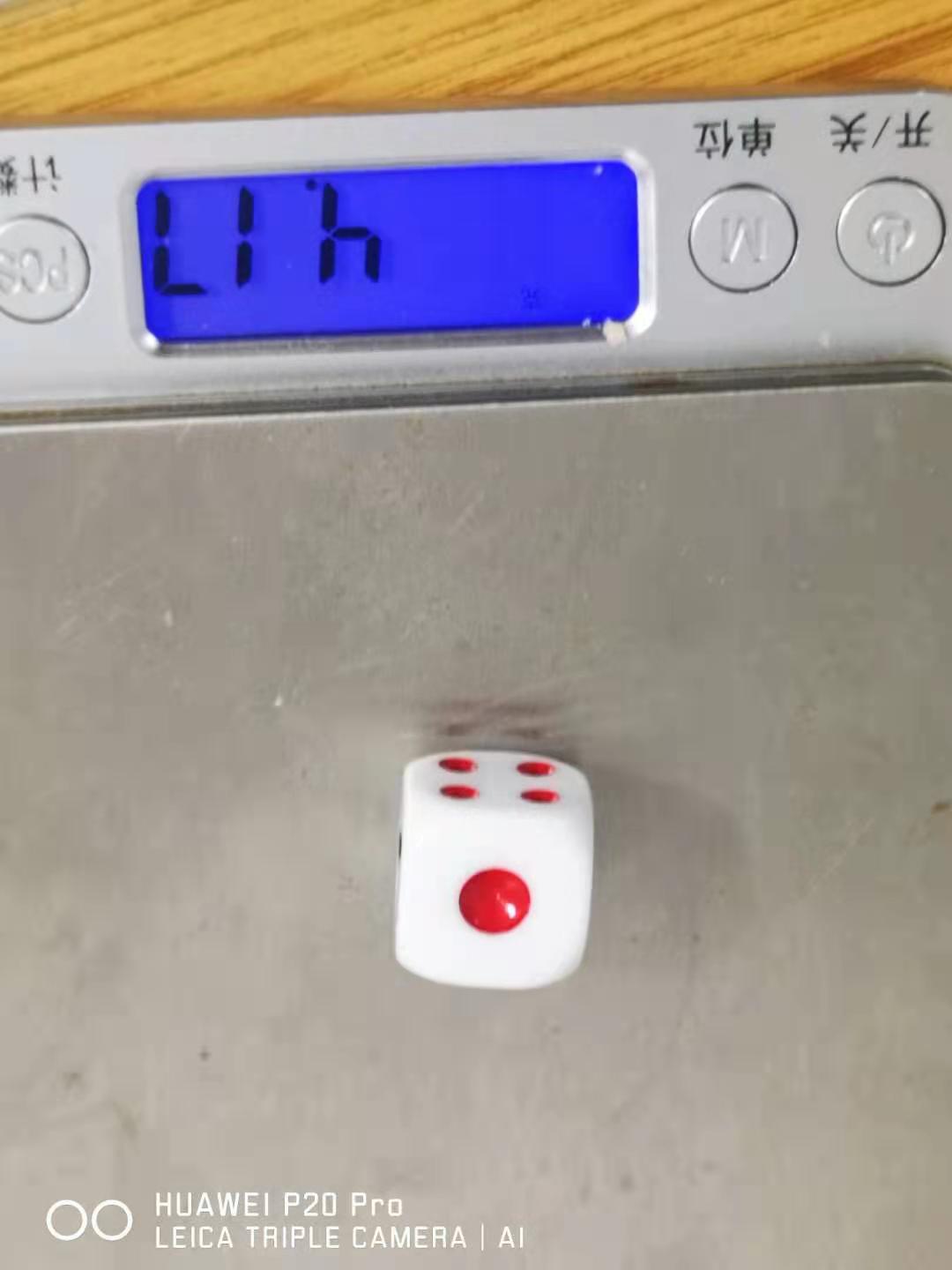 骰子1点4点红其他点黑点16号亚克力圆角色子娱乐棋牌酒吧ktv台湾