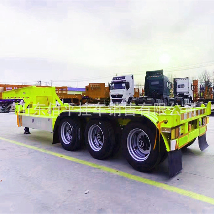 高低板骨架自卸车20英尺集装箱后翻骨架自卸车