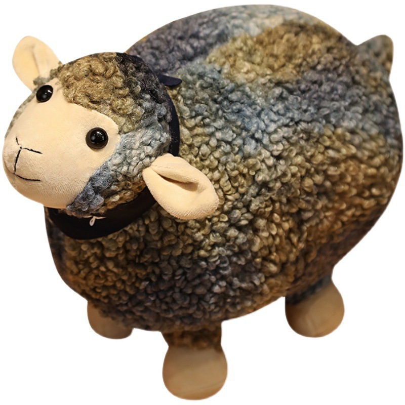 幻彩摇滚羊变色羊驼公仔毛绒玩具儿童节玩偶情侣女生日礼物布娃娃