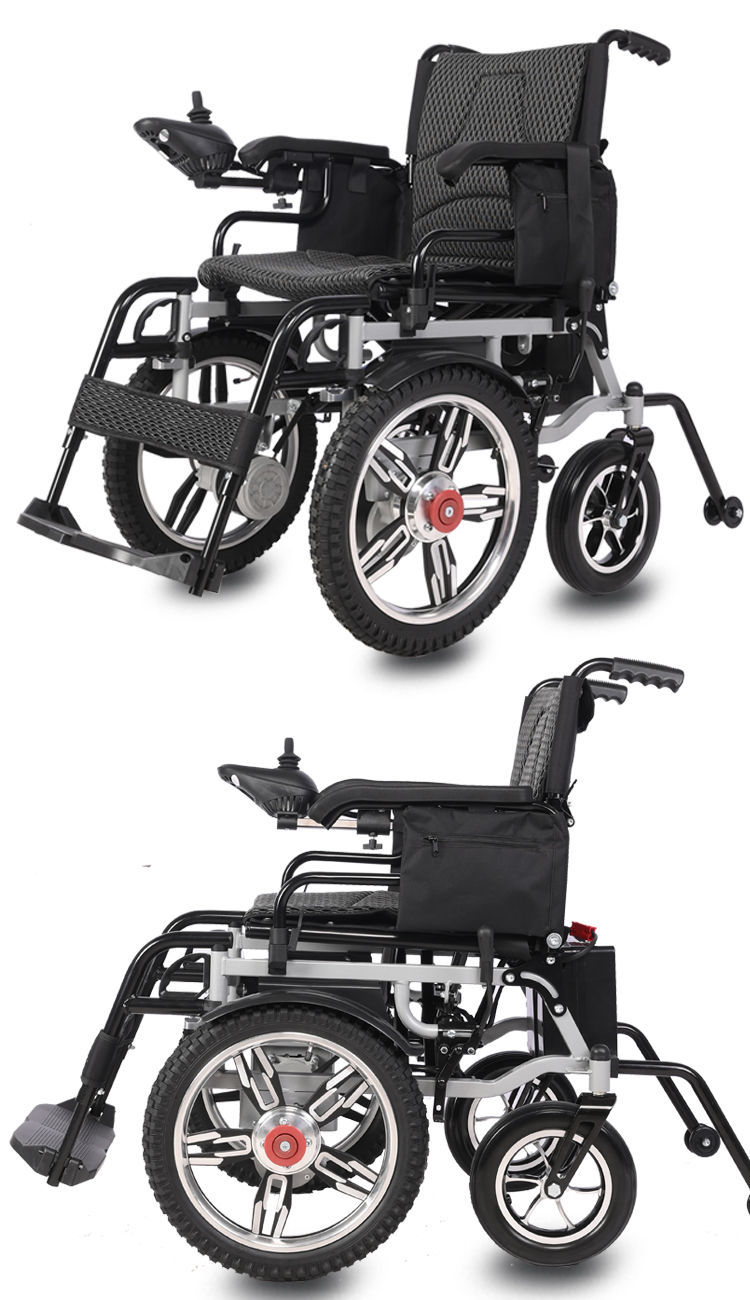 领爱电动轮椅车折叠轻便老年残疾人智能全自动轮椅老人电动代步车