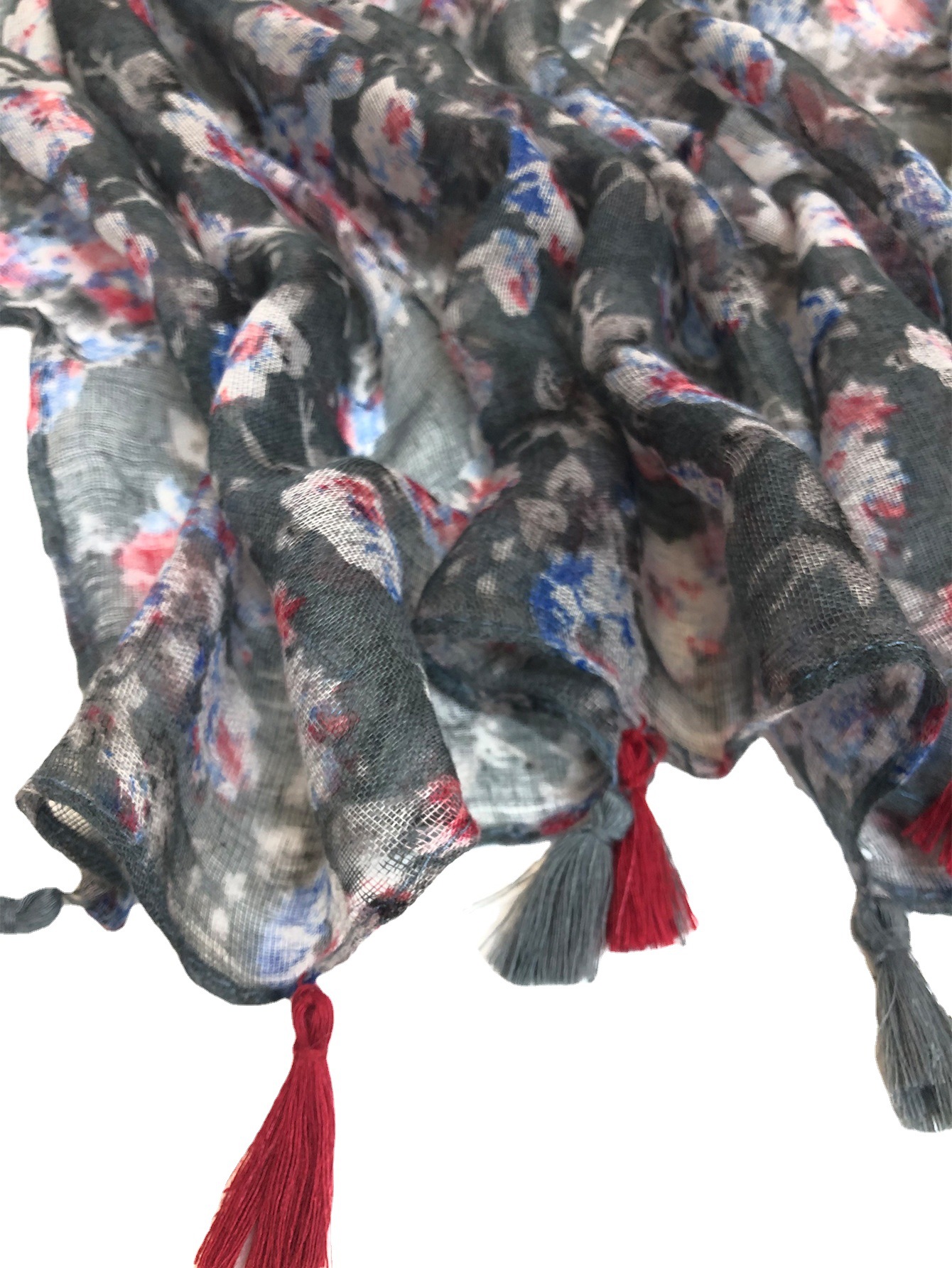 New European and American Spring Summer Fashion All-Matching Printed Tassel Scarf Shawl Exclusive for Cross-Border Factory Wholesale