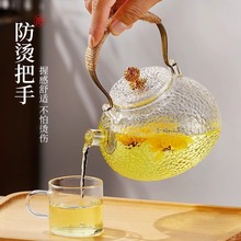 养生茶具玻璃茶壶泡茶家用耐高温电陶炉煮茶器围炉明火提梁烧水壶