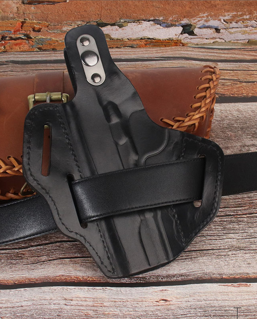 厂家现货户外战术m1911手枪套塑型真皮枪套快拔隐形牛皮枪包批发采购