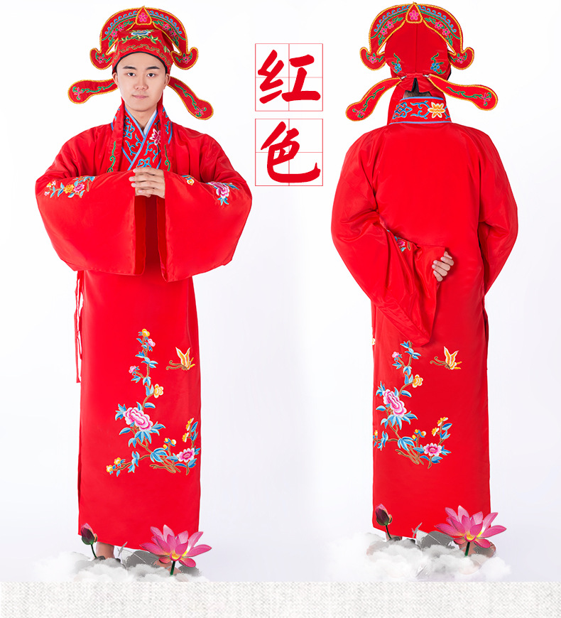 江南四大才子古装服装唐朝古装戏服男士舞台道具演出服状元服批发