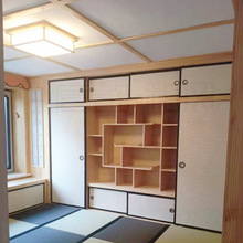 日式移门福司玛门彩绘卧室门榻榻米一体衣柜门和室隔断门推拉门