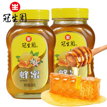 冠生园蜂蜜批发500g/瓶纯蜂蜜农家百花蜜蜂蜜大容量玻璃瓶装