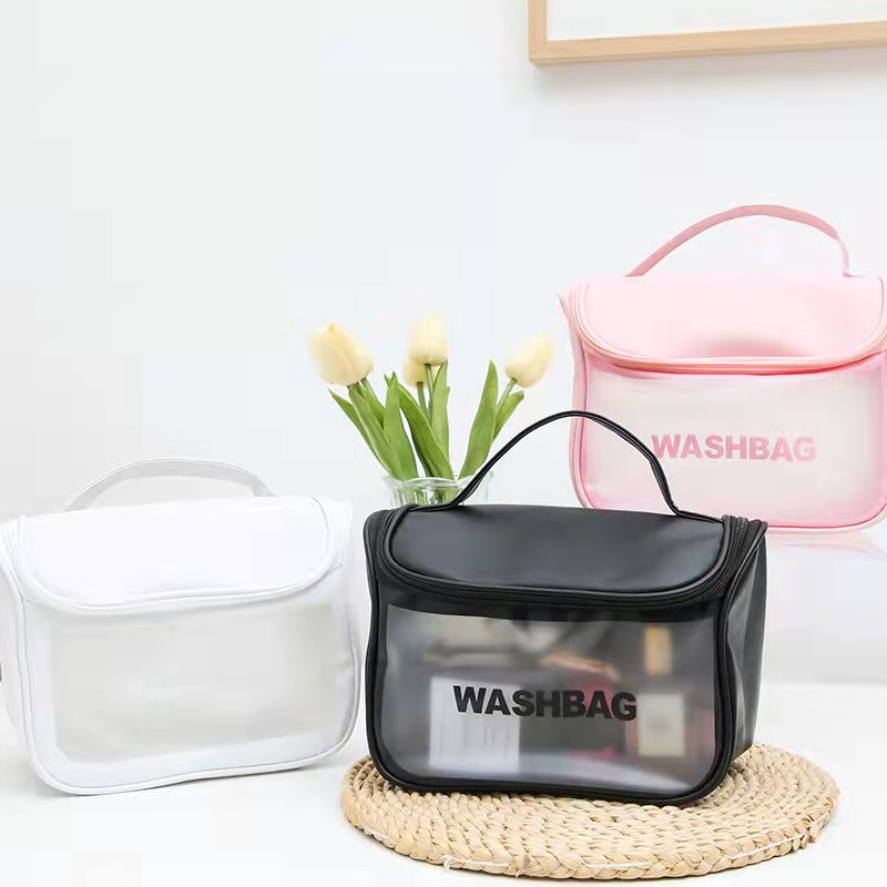 2023 New Large Capacity Portable Cosmetic Bag Waterproof Simple Wash Bag Travel Portable Portable Storage Bag
