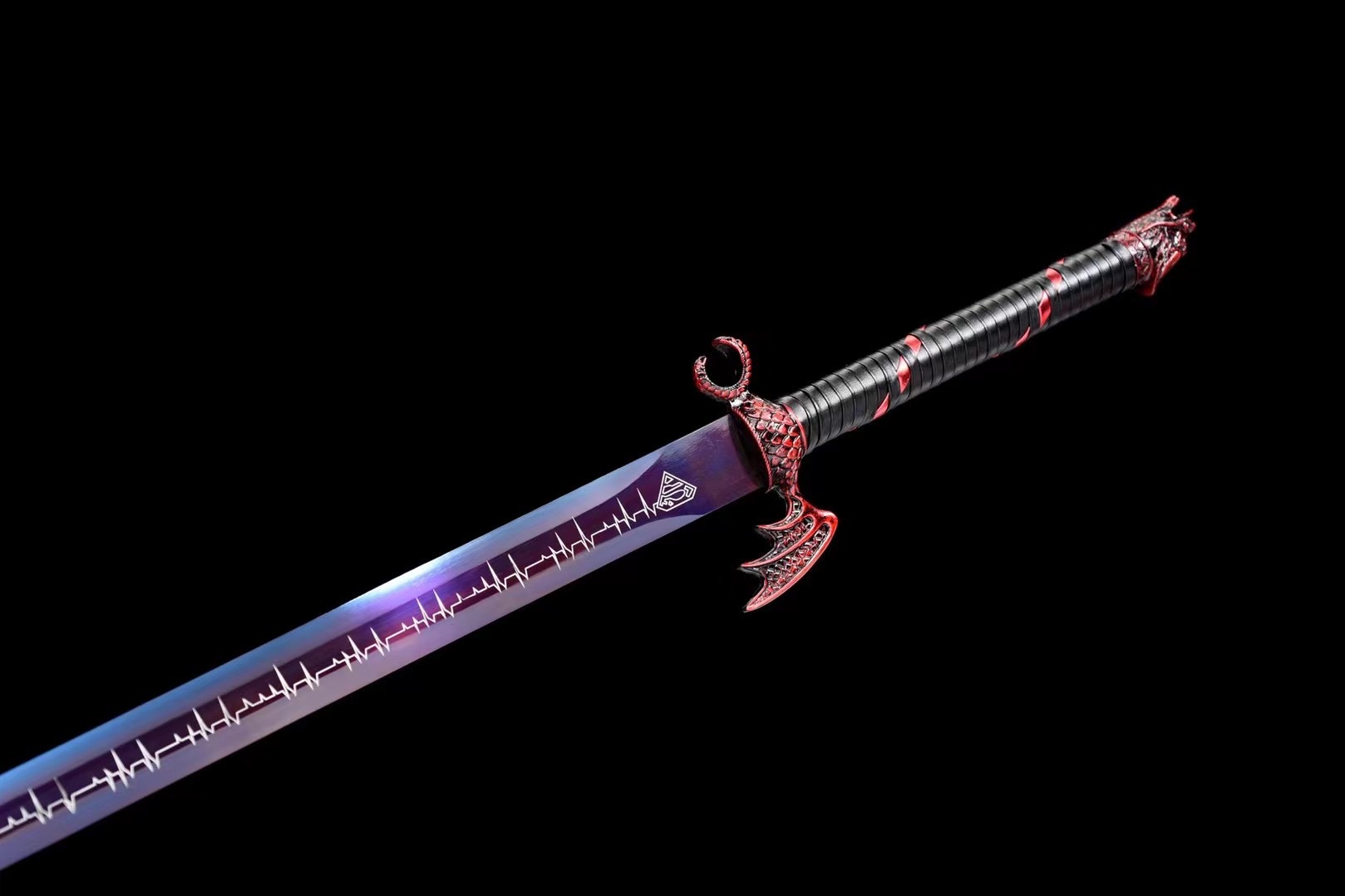 龙泉周匠宝剑刀剑户外长剑一体收藏送礼双手硬剑冷兵器 未开刃