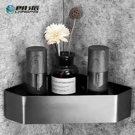 304不锈钢卫生间加高加厚三角篮高端简约置物架浴室转角架免打孔