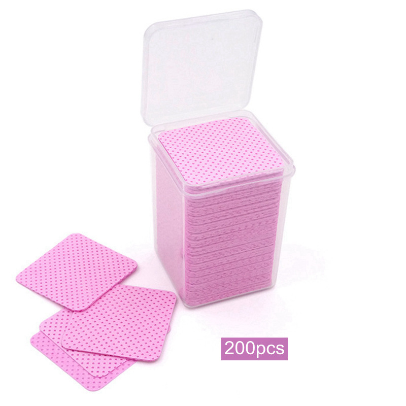 200pcs Wipes Paper Cotton Eyelash Glue Remover 29 O1CN01p2P0B01W6VaMk5a33 !!2282922739 0 cib