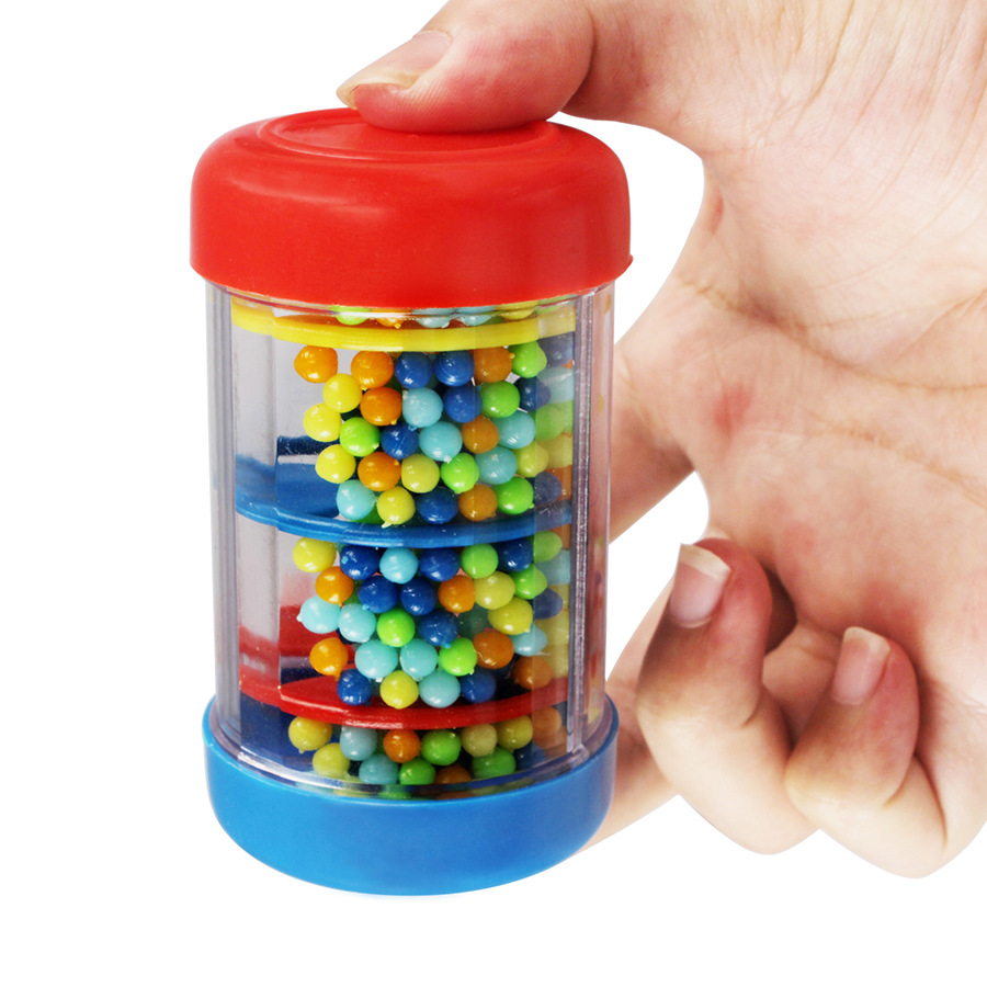 奥尔夫雨声器响筒儿童音乐早教乐器玩具彩虹棒模拟雨声沙漏雨声筒