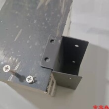 快装角码100×44扁管通用连接件 铝合金阳光房专用配件不锈钢角