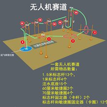 中小学青少年无人机比赛场地训练器材赛道障碍圈标志杆国赛飞北