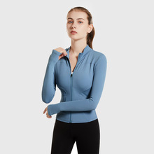 2023春秋季外套新款女运动紧身上衣健身跑步速干服开衫长袖瑜伽服