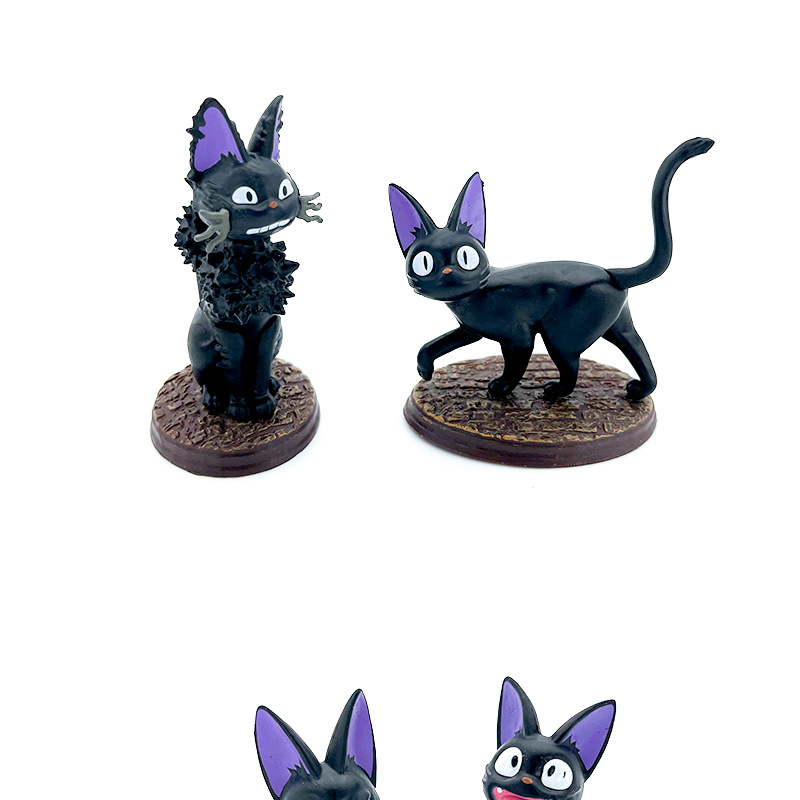 宫崎骏魔女宅急便黑猫吉吉手办桌面汽车摆台玩偶小摆件公仔盲盒