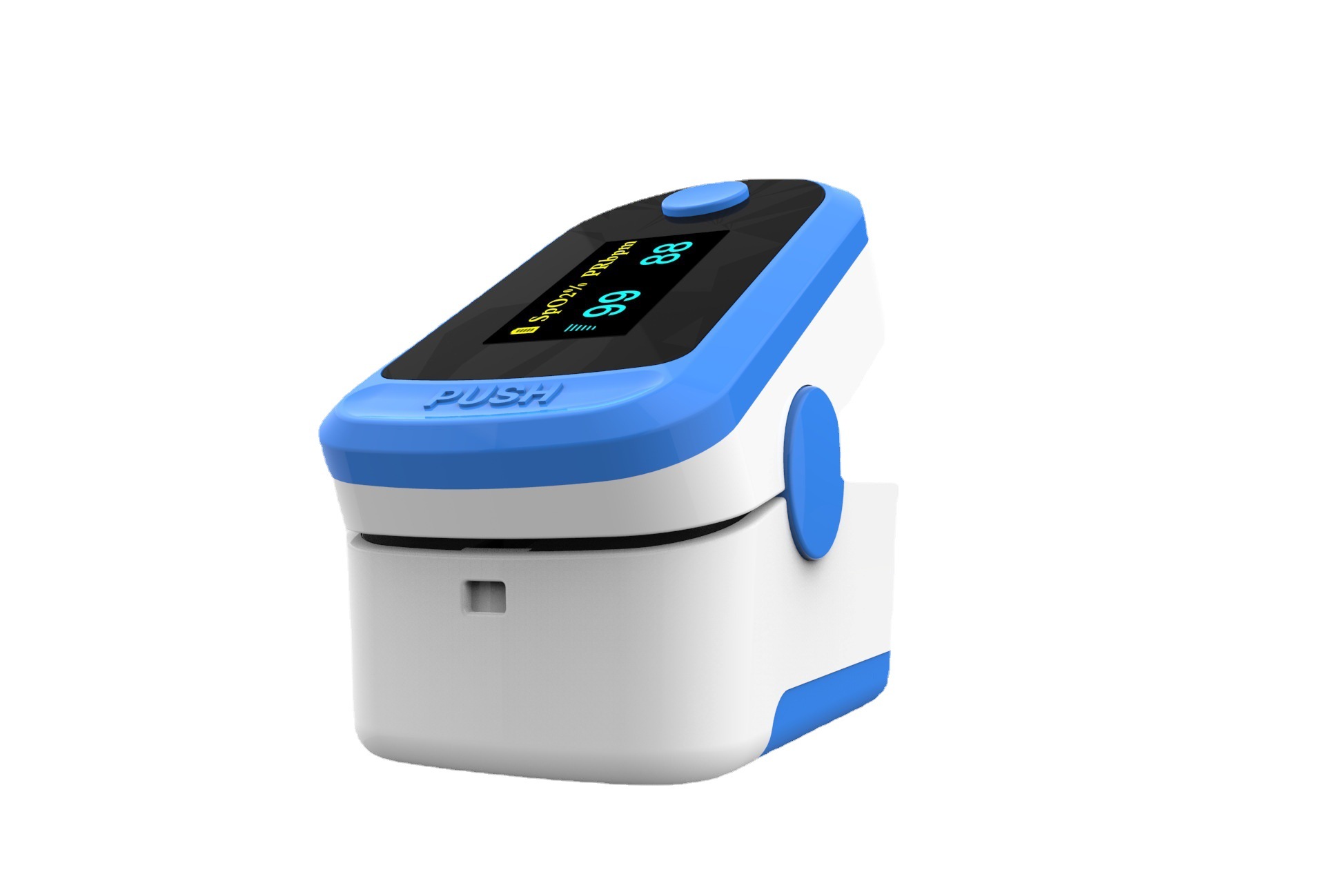 指甲式指尖血氧仪家用个人护理tft屏单色4色led外贸血氧脉搏