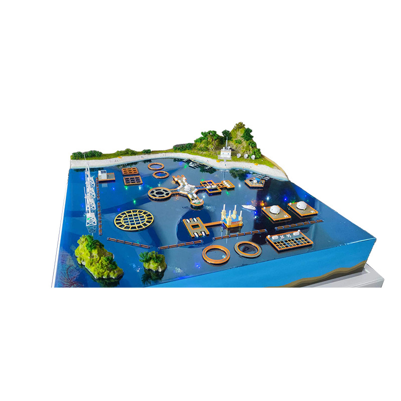 New Energy Sand Table Model Marine Breeding Platform Scene Model Tidal Wind Power Generation Industrial Scene Model