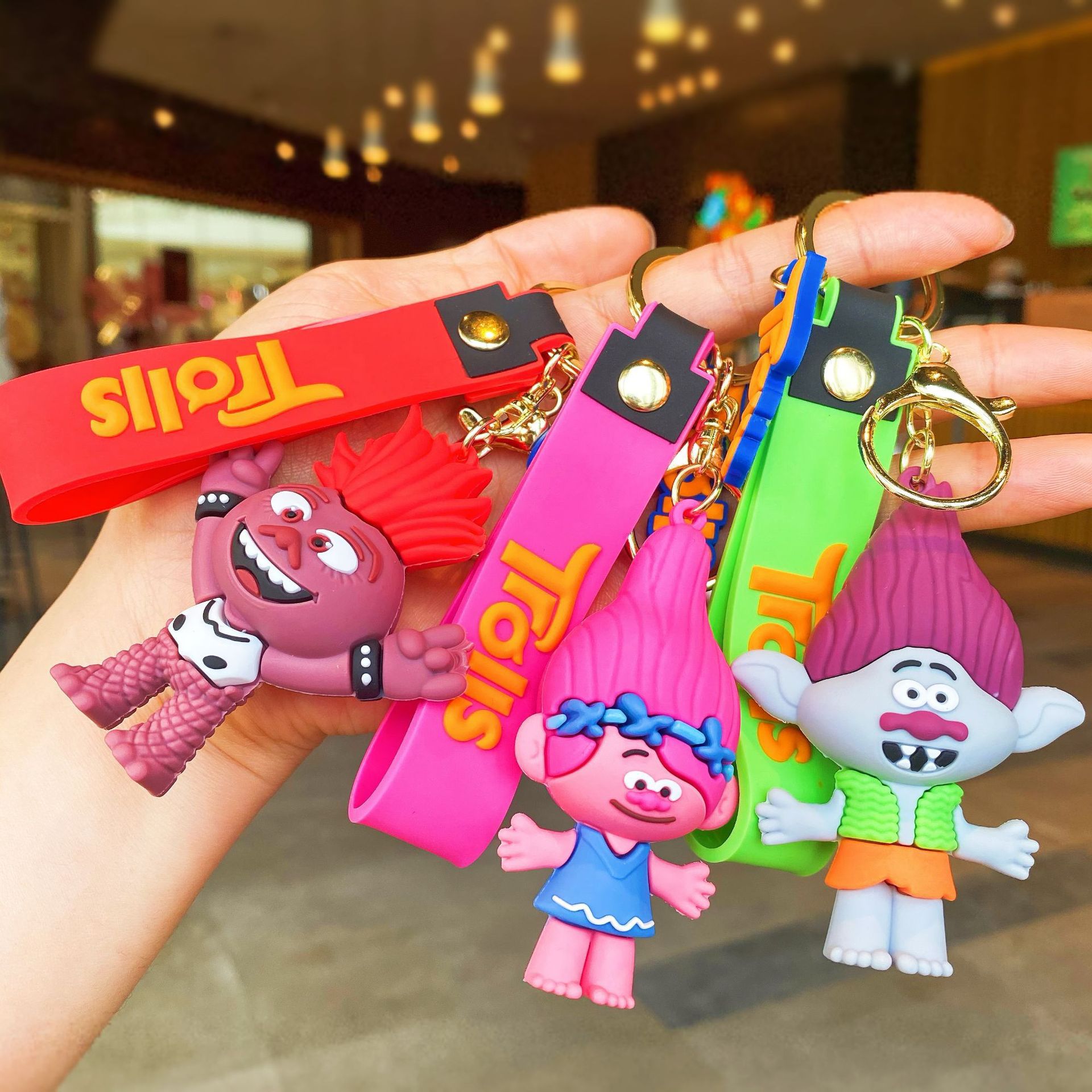 Cross-Border Hot Selling Creative Cartoon Keychain Cute Magic Elf Bobi Doll Bag Pendant Car Key Chain