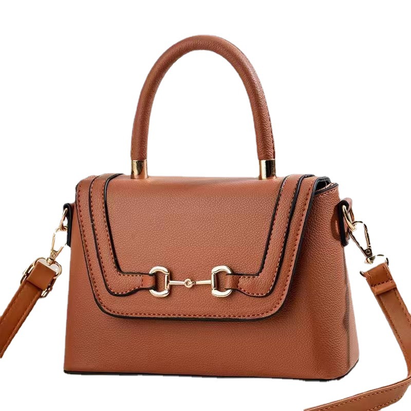 Bag 2023 New Textured Women's Bag All-Match Bag Women's Niche Shoulder Crossbody Cross-Border Hot Selling Solid Color Portable Women's Bag