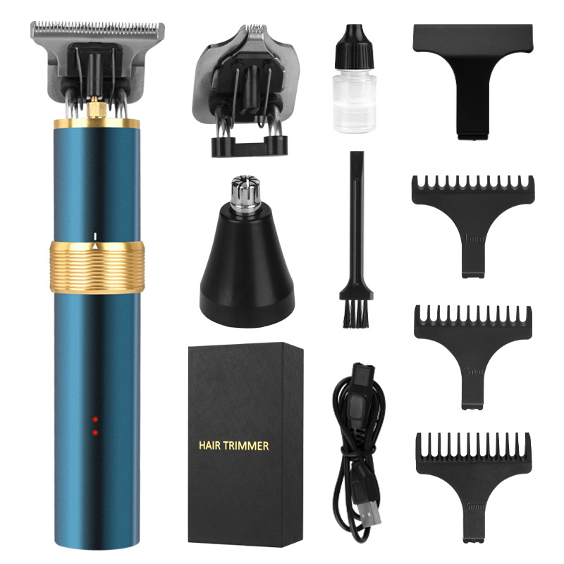 Multifunctional Hair Clipper Professional Combo Shaver Electric Oil Head Electric Clipper Three-in-One Rechargeable Hair Clipper