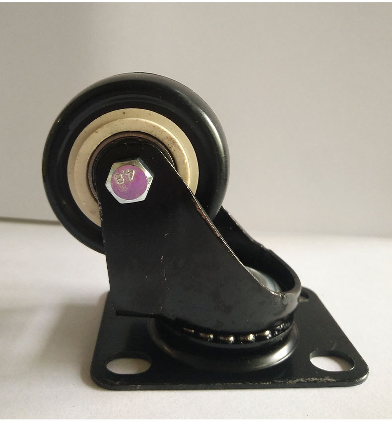 5寸工业脚轮万向轮子带刹车静音定向脚轮滑轮金钻轮