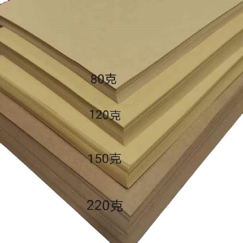 Full-Open Kraft Paper Kraft Cardboard Wrapping Paper Kraft Paper Cover Paper Photo Album Paper Paper Cut by Hand