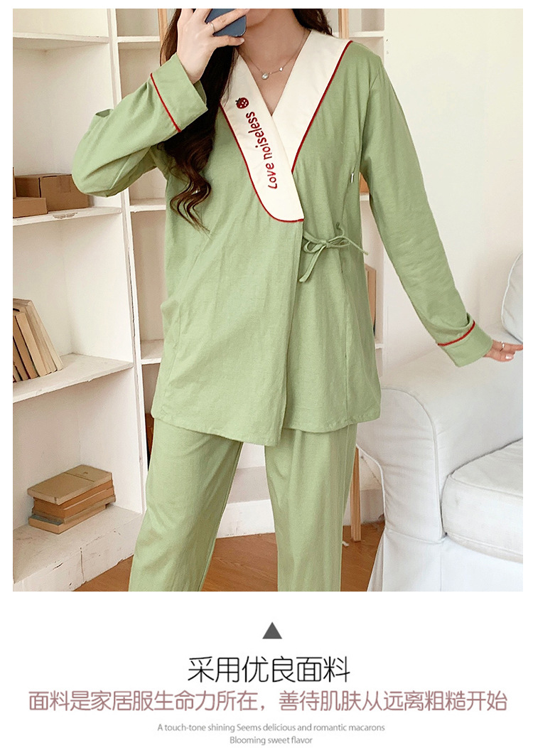 Strawberry Maternity Nightwear Cotton Gauze Pregnancy Postnatal Sleepwear Breastfeeding Pajamas Nursing Maternity Nightgown 8 O1CN01p3u2KA2FcFrNppSwO !!2647108900 0 cib