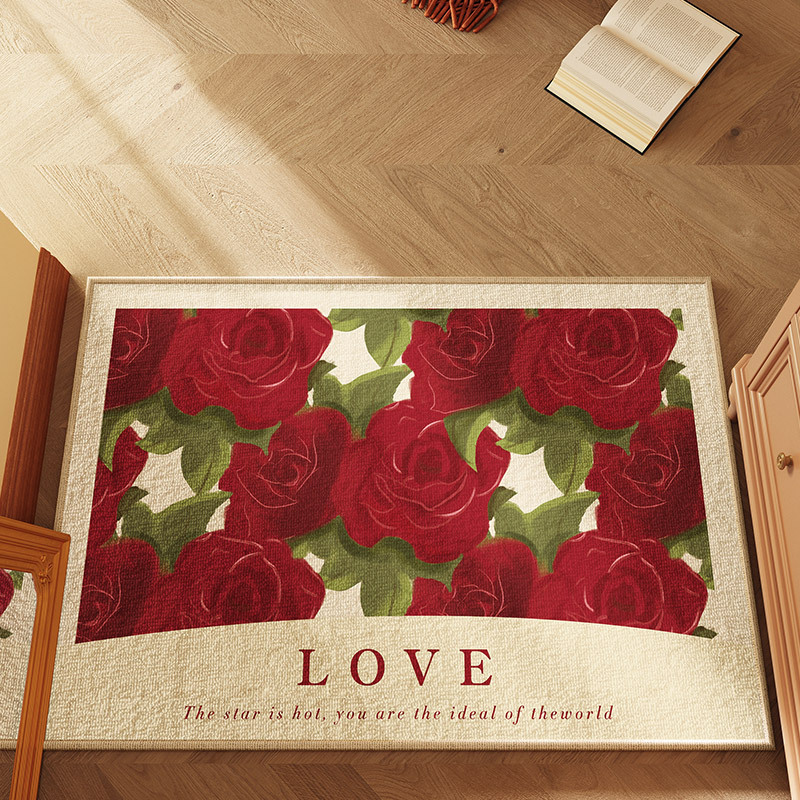 New Light Luxury High-Grade Home Mat Indoor Velvet Hallway Doorway Entrance Mat Earth Removing Mat Home