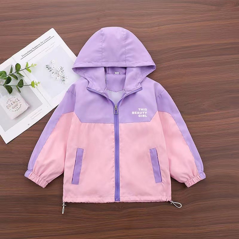 女童秋冬款夹棉风衣外套2023新款儿童衣服韩版童装上衣女宝冲锋衣