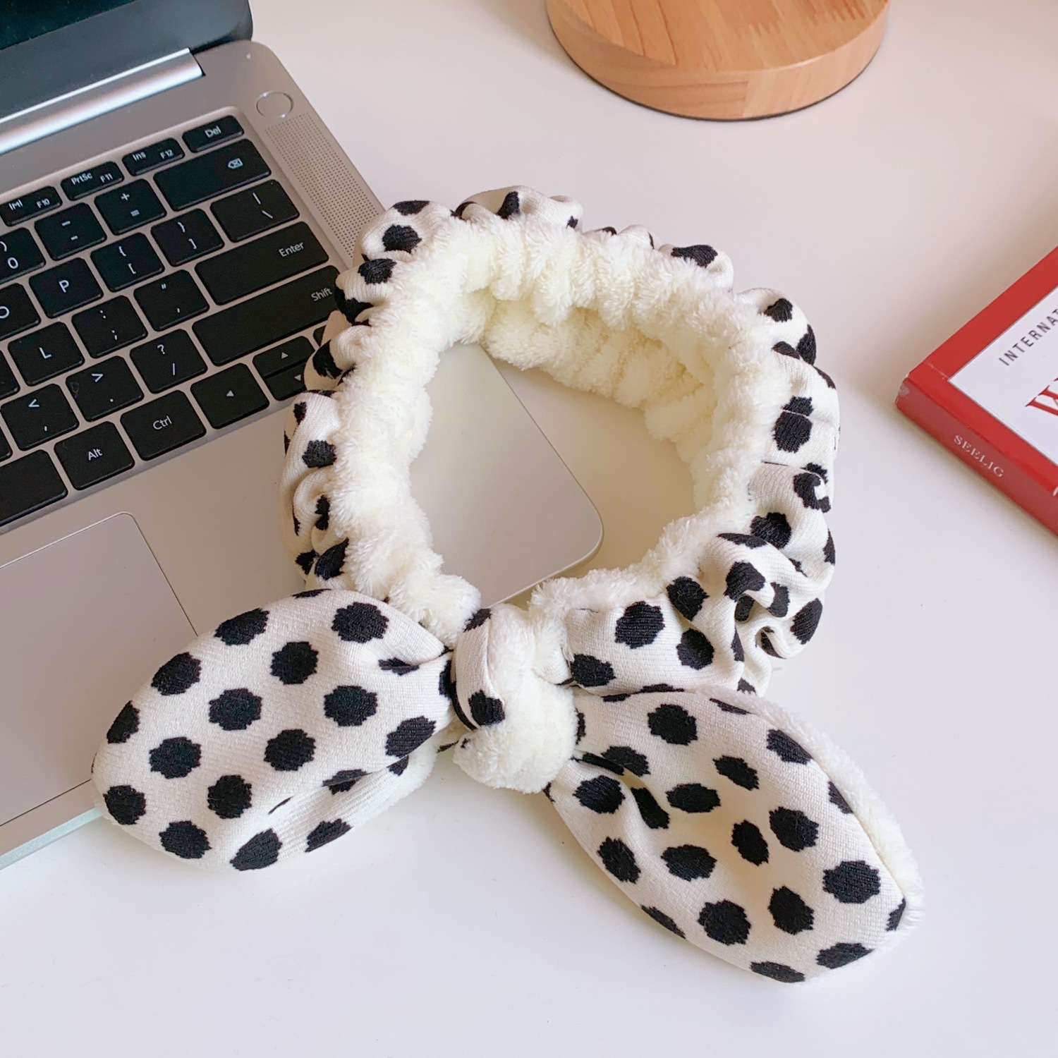 可爱大蝴蝶结毛绒洗脸发带甜美少女心束发带敷面膜发箍发饰头饰萌