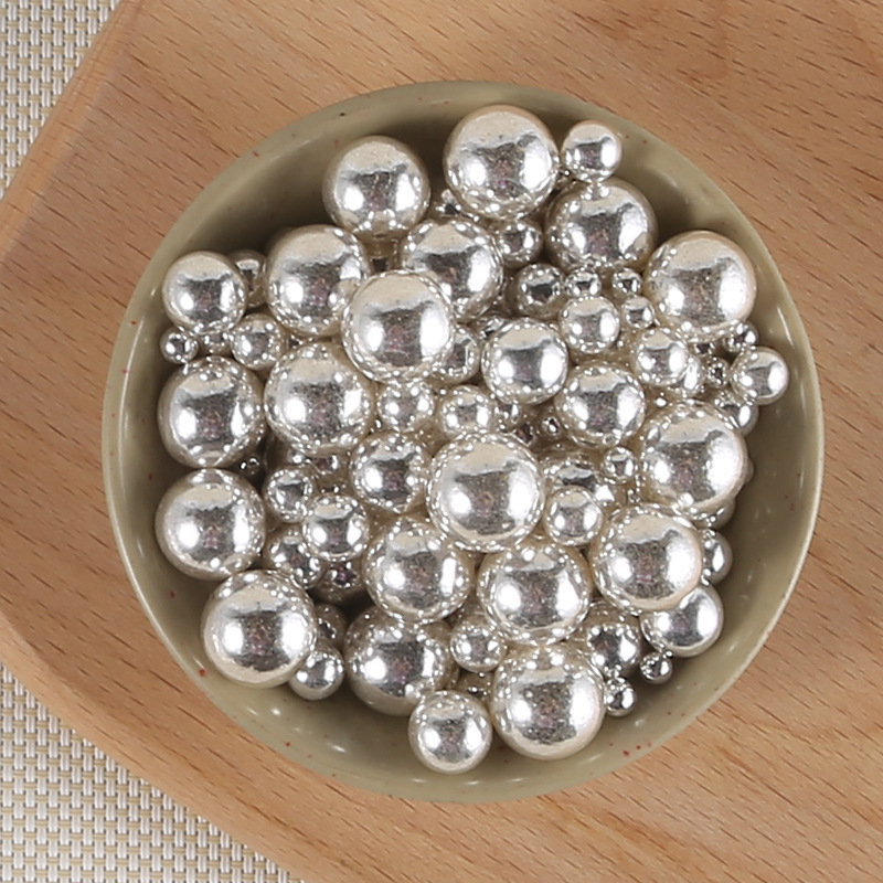 烘焙装饰银色糖珠 蛋糕西点装饰糖珠85g瓶装装饰银珠120g现货批发